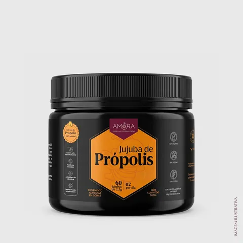 Jujuba de Própolis, produto Amora